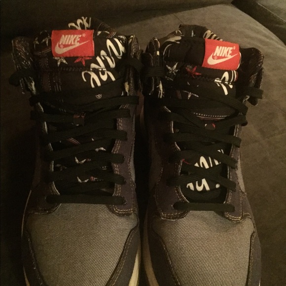 SOLD Mens size 10.5 Nike Dunk Comfort Denim - Picture 2 of 8